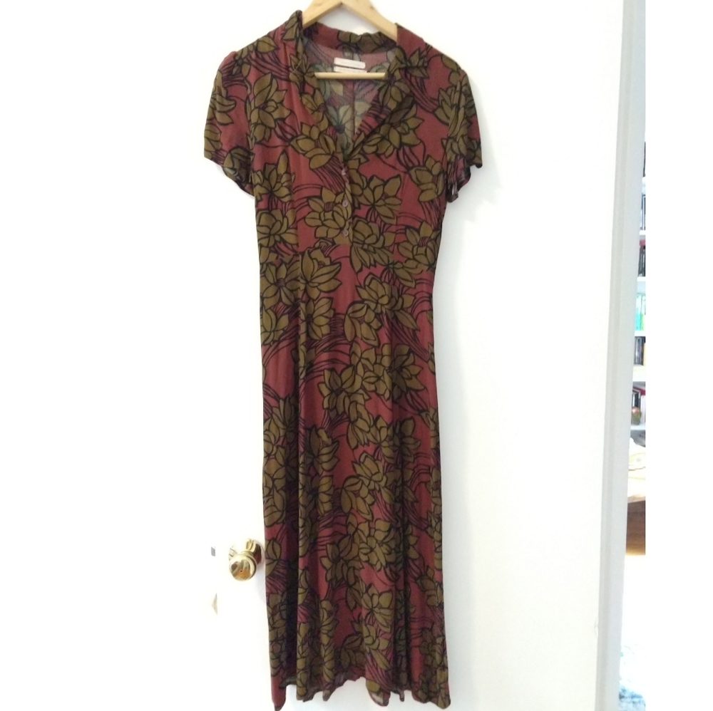 Urban Outfitters earth tone floral maxi dress
